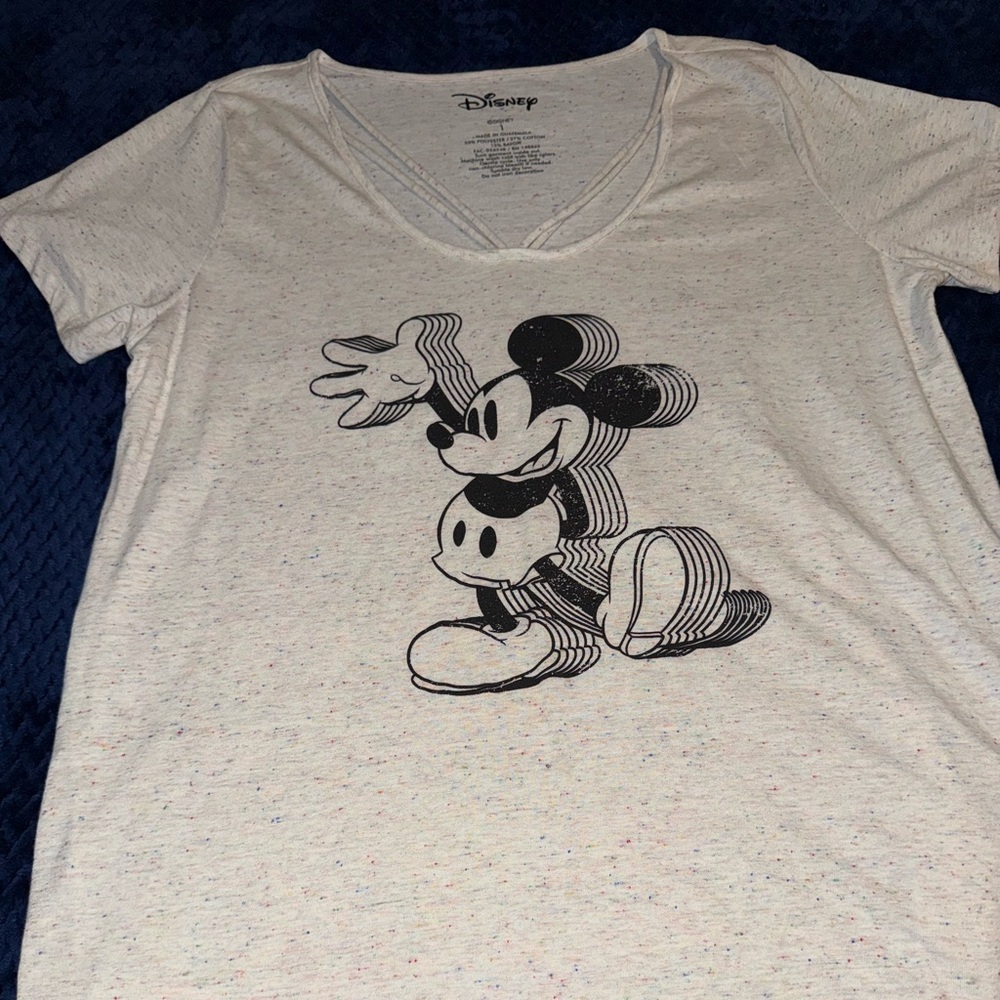 Disney Speckled Tee with Multicolor Accents
